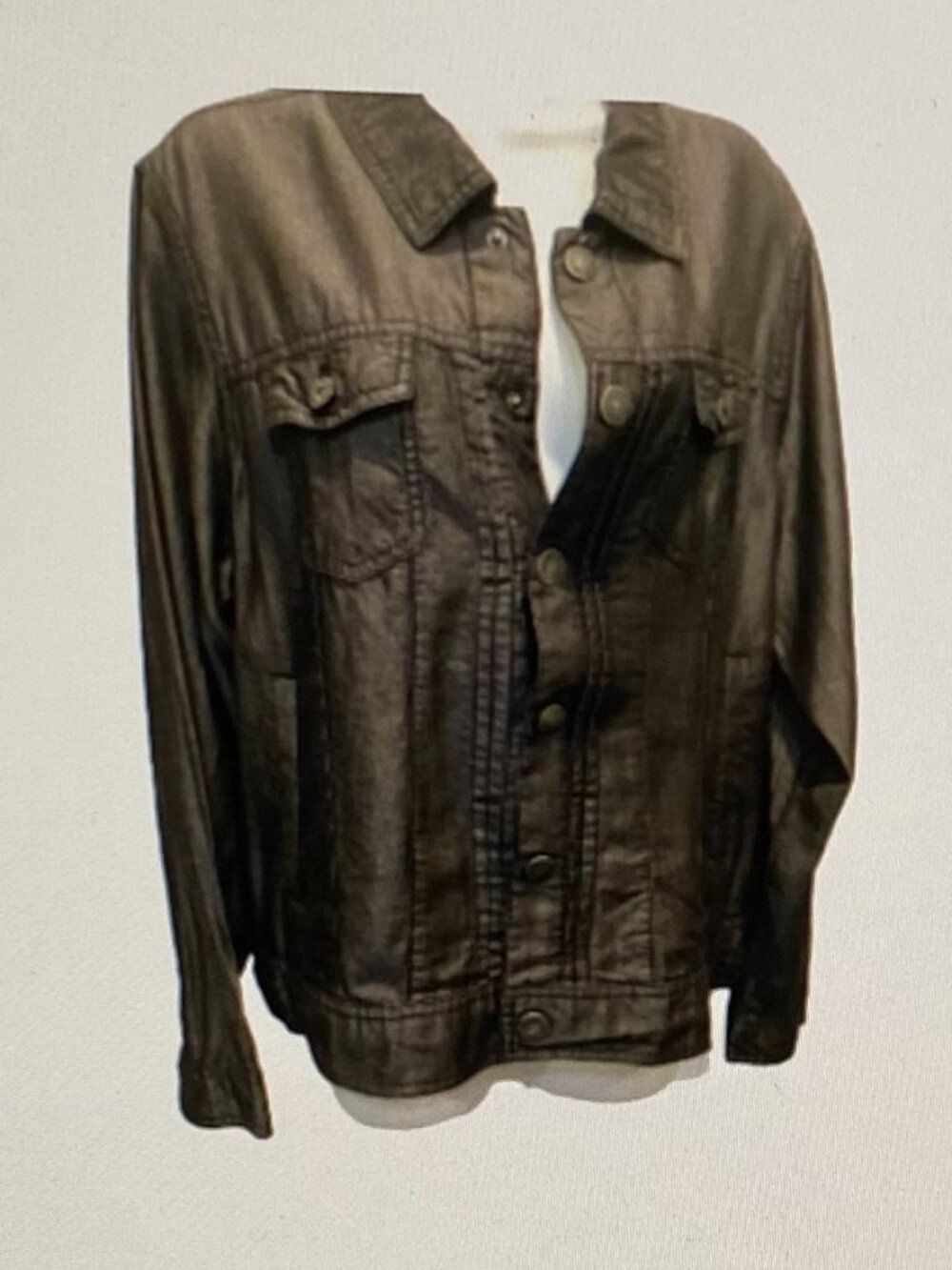TAHARI LADIES BLACK SHEEN JACKET XL EX COND
